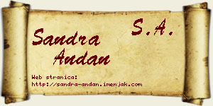 Sandra Andan vizit kartica